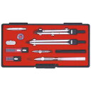 【送料無料】 KD型製図器 SE 12品組A 烏口入り 1-730-7023