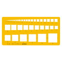 【送料無料】テンプレート NO104 角定規 1-843-0104