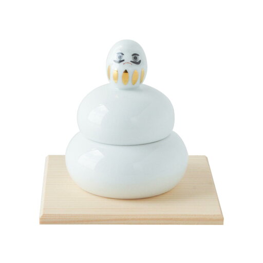 【送料無料】 西海陶器 有田焼 飾り餅 白ダルマ 18887 【送料無料】 西海陶器 有田焼 飾り餅 白ダルマ 18887