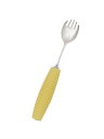 【送料無料】 岡部洋食器製作所 フレックスメタルスプーン 先割れ(兼用)・小 イエロー FM-02Y