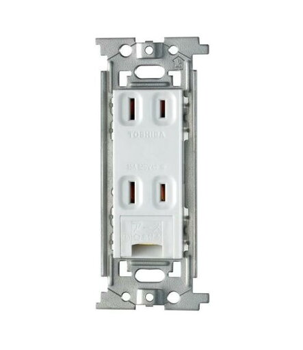 【送料無料】ELPA アース付き ダブルコンセント EW-1112HN 【送料無料】ELPA アース付き ダブルコンセント EW-1112HN