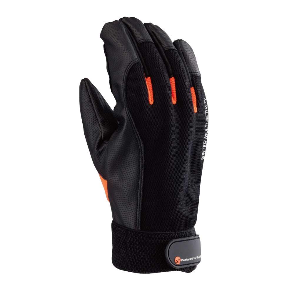 【送料無料】川西工業 防寒 PUマスター 1双 2975 オレンジ*ブラック L