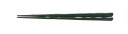 【送料無料】 福井クラフト PBT 22.5cm六角一刀彫箸 緑塗 90031381