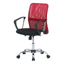 【送料無料】 不二貿易 C/D:90875 メッシュバックチェアー HF-78RD レッド 90875