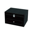 【送料無料】 フェイクレザー アクセサリーボックス(BL) 40081