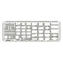 【送料無料】 ドラパス テンプレート E441 フローチャート定規 D