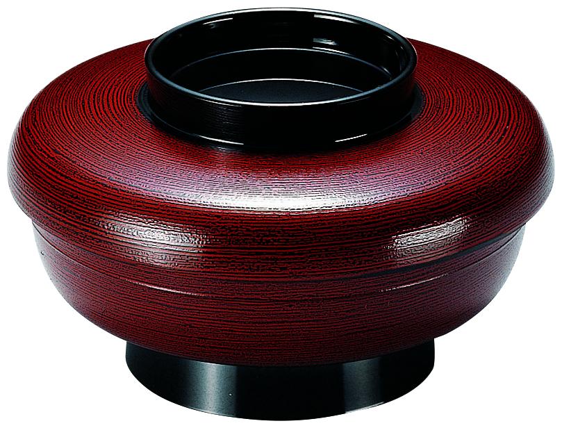 【送料無料】福井クラフト 5.5寸やすらぎ椀 溜羽ケ目 38050510