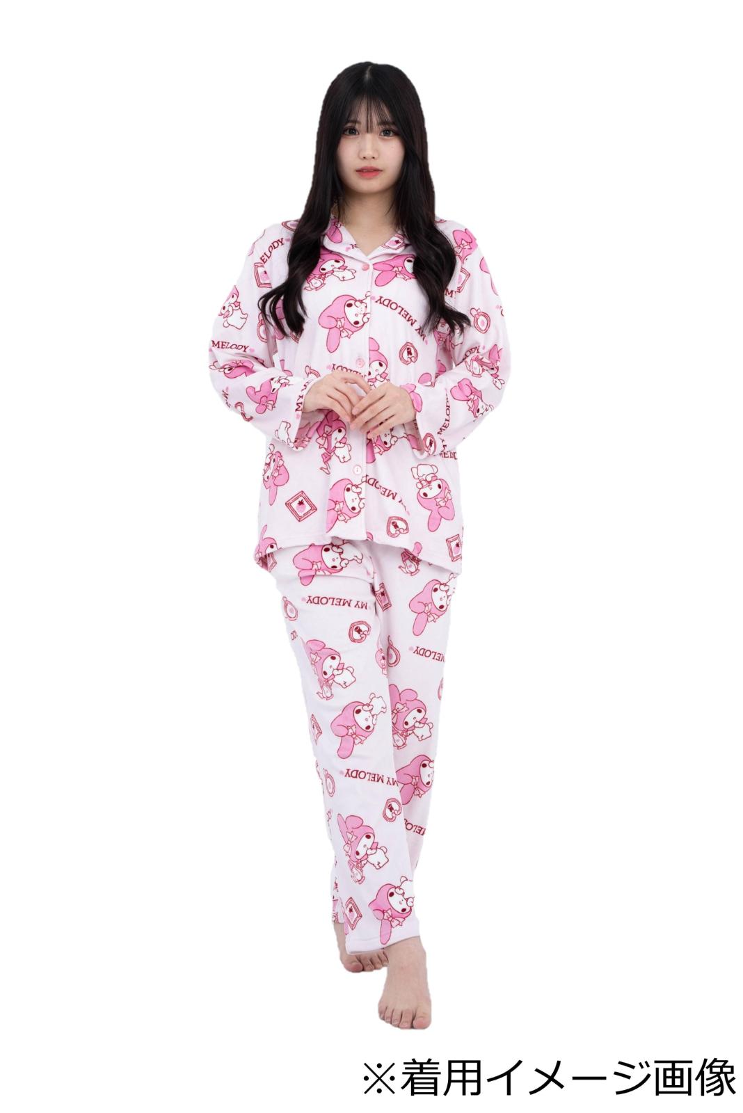 【送料無料】 サザック　おしゃれフレームマイメロディシャツパジャマ　PK・レディスM　SAN-1742