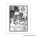 【送料無料】MOOMIN(ムーミン) モノクロミニポスター ムーミン谷 PTK040057