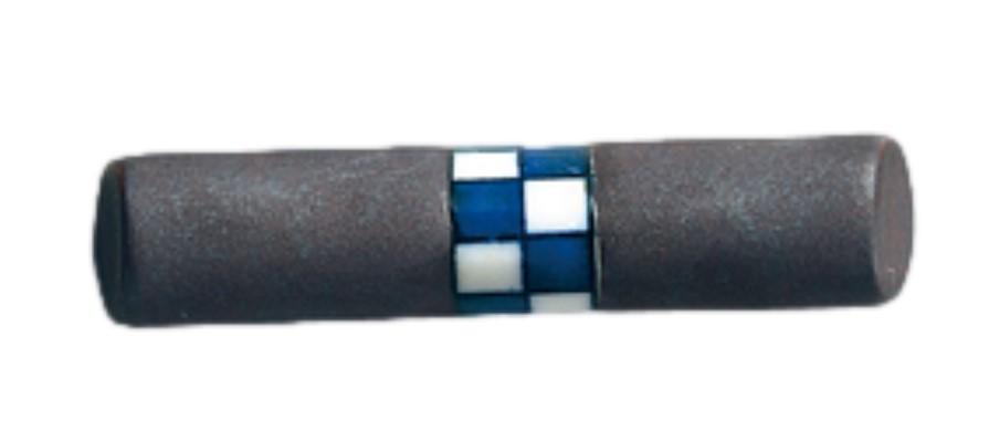 【送料無料】一双 陶器箸置 棒型 市松 39065