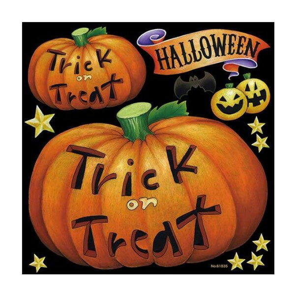 【送料無料】デコレーションシール ハロウィン Trick 61835