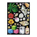 【送料無料】 デコシールA4サイズ 貝 化粧瓶 40293(3)