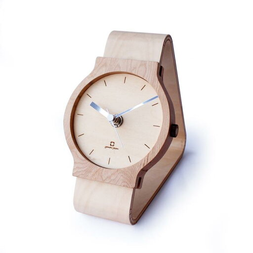 【送料無料】Watches clock 腕時計型の置時計 N ナチュラル YK19-006 【送料無料】Watches clock 腕時計型の置時計 N ナチュラル YK19-006