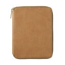 【送料無料】B6ダイアリーカバー ラウンドファスナー ブラウン LDC09-270BR
