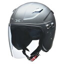 【送料無料】リード工業 RAZZO STRADA セミジェットヘルメット フリーサイズ(57-60cm未満) マットガンメタ