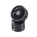 【送料無料】 サンワサプライ 4WAY USB扇風機(USB充電式) USB-TOY101BK