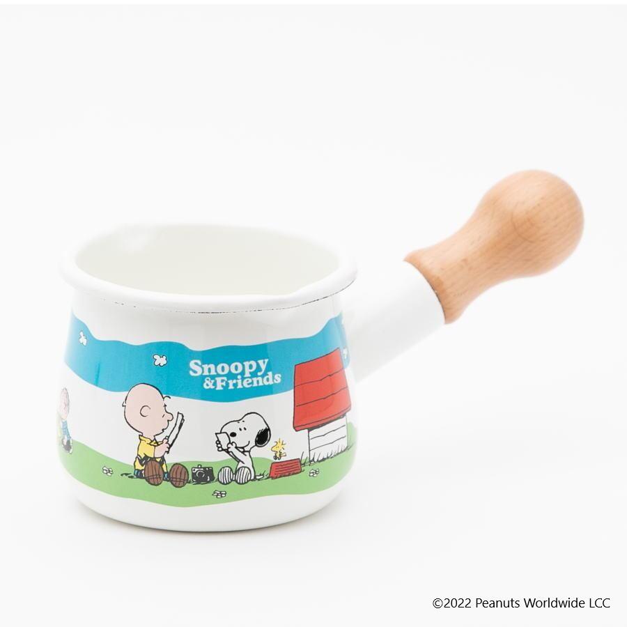 【送料無料】 豊琺瑯　PEANUTS（ピーナッツ）　スヌーピーホーロープチミルクパン　SNJ-903