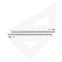 【送料無料】ORIONS メタクリル三角定規(目盛付) 24cm A-820