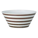 【送料無料】 西海陶器 エッセンス es bowl ボーダー BN(L) 19615