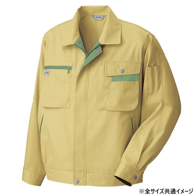 【送料無料】 アイトス 長袖サマーブルゾン マスタード×オリーブ 3L 5320019