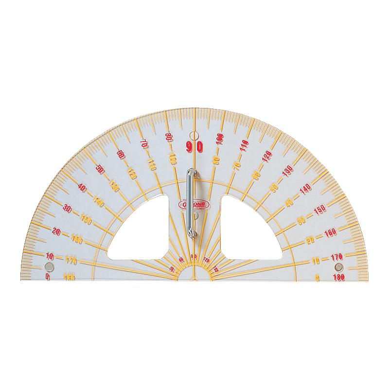 【送料無料】 ORIONS　メタクリル教師用分度器　（ゼロスタート目盛）　GN-100