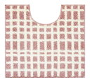 【送料無料】 ナチュラルトイレマット 55×60cm チェックピンク