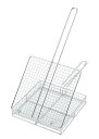 【送料無料】EBM 炭火やきとりカゴ 蓋付 宮崎地鶏焼きアミ 1099400