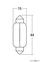 【送料無料】 M&Hマツシマ 白熱電球(1個入) 6v18w T15×44 S8.5/8.5 1P6942