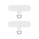 【送料無料】スマートフォン(汎用) 「STRAP SHEET」 挟み込みシート2枚セット ホワイト LN-SH01SWH
