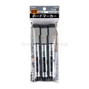 【送料無料】 レイメイ藤井 直液式 ボードマーカー 中字 3本パック 黒 LBM77