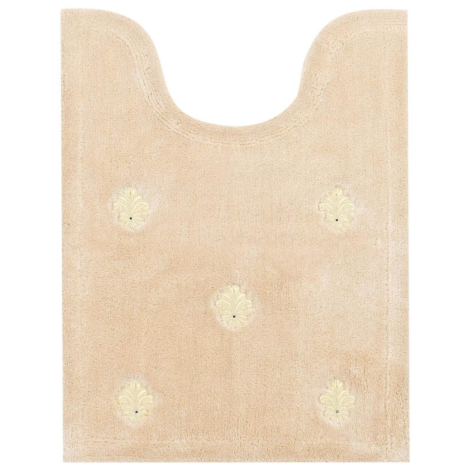 【送料無料】センコー DECORMUSEE エンブレム トイレマット ロング丈 約80×60cm ベージュ 36685