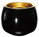 【送料無料】 古都(こと)仏器 みかわち焼 黒釉金彩 32H300S700072