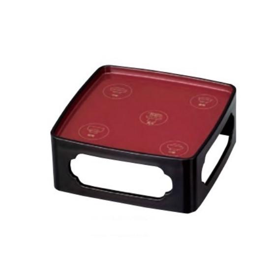 【送料無料】仏膳 お椀並べ方印刷付 6.0寸 黒(内朱) 4306600400011