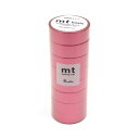 【送料無料】マスキングテープ 高輝度レッド 15mm幅×7m巻 8個セット MT08P536