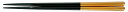 【送料無料】福井クラフト PBT 22.5cm六角箸 黒/金 90030715