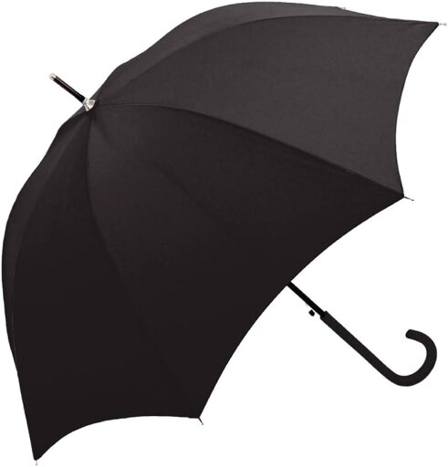 【送料無料】 (傘) 大人長傘UV 60cm 無地 BK 112280 【送料無料】 (傘) 大人長傘UV 60cm 無地 BK 112280