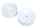 【送料無料】 G-FORCE Front dish Wheel 2.2 for carpet tire(White) GOP121