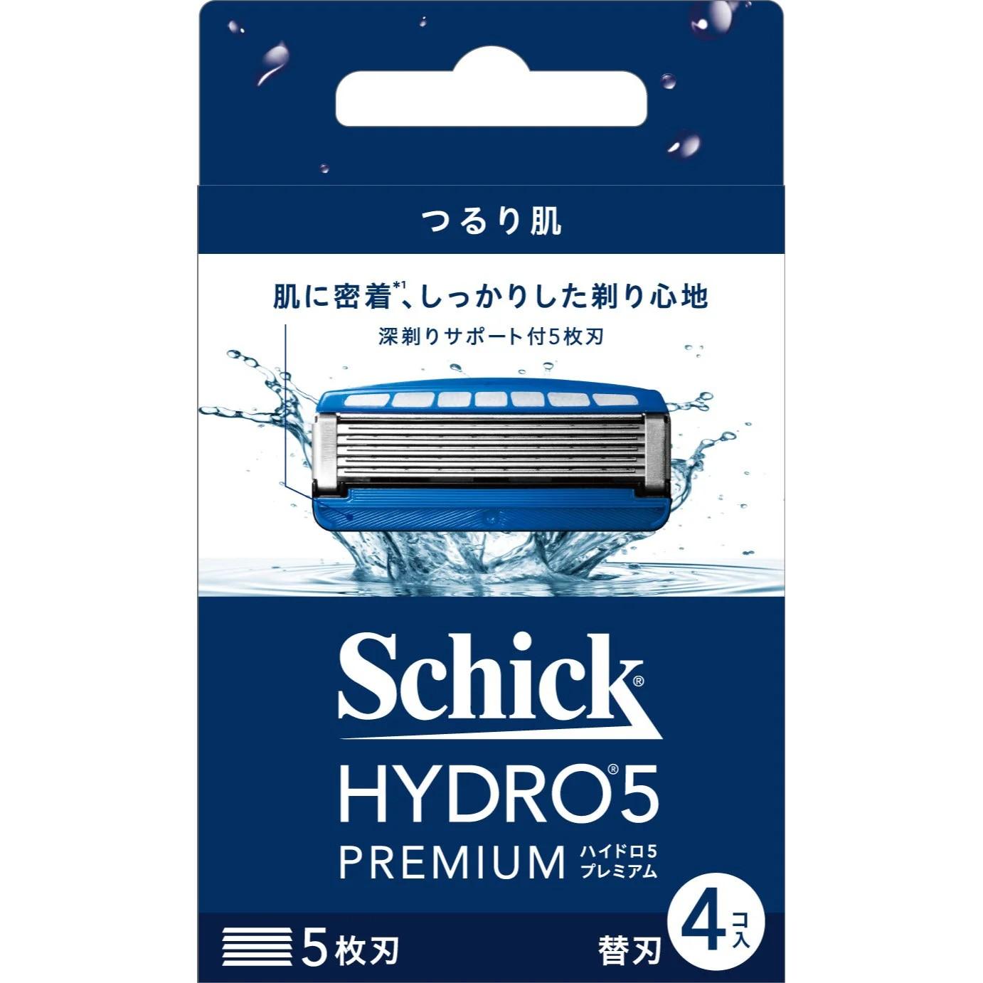 【送料無料】 シック ハイドロ5 プレミアム つるり肌 替刃4個入 539-310721-00