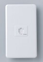 【送料無料】モジュラー埋込プレート6極2芯C付 TEA-045