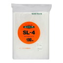 【送料無料】 セイニチ チャック付ポリエチレン袋 ユニパック 0.04タイプ SL-4 100枚