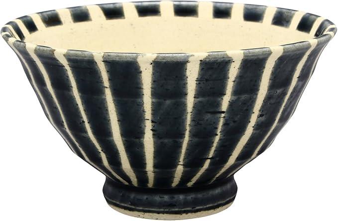 【送料無料】 うつわ魯庵　十草飯碗/青 540-0046