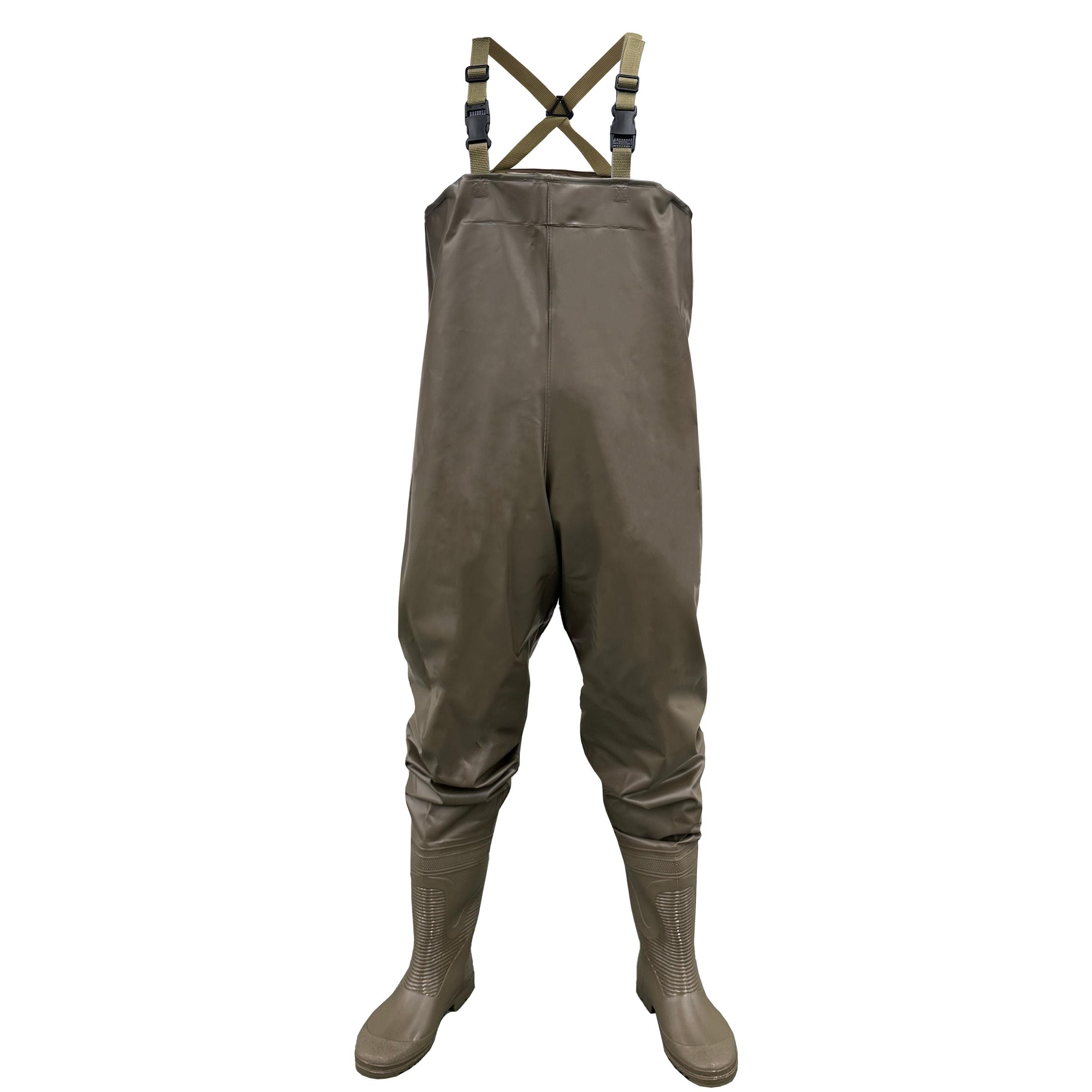 【送料無料】 オカモト化成品　80300PVC胴付長靴 ブラウン M（25.0）