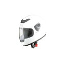 【送料無料】リード工業 CROSS フルフェイスヘルメット ホワイト フリーサイズ CR-715
