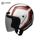 【送料無料】リード工業 APRET ジェットヘルメット フリーサイズ ホワイト