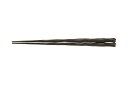 【送料無料】福井クラフト PBT 24cm六角一刀彫箸黒乾漆 90030862