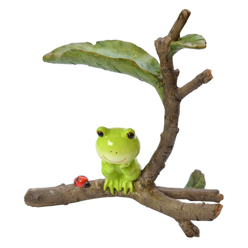 【送料無料】ロイヤルアーデン　カエル　置物　　『考えてます!』　64318