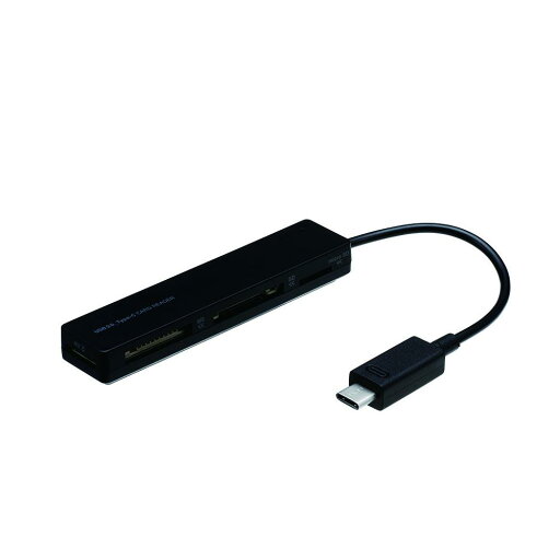 【送料無料】ナカバヤシ Type-C USB2.0 マルチカードリーダー ブラック CRW-C5M65BK 【送料無料】ナカバヤシ Type-C USB2.0 マルチカードリーダー ブラック CRW-C5M65BK