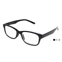 【送料無料】シニアグラス 老眼鏡 黒縁 おしゃれ ERI-10 +1.0