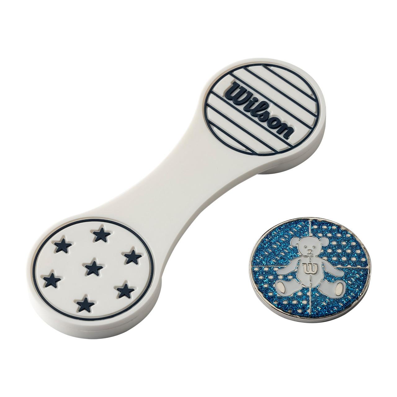 【送料無料】 ウイルソン　ベアシリコンクリップマーカー　ホワイト