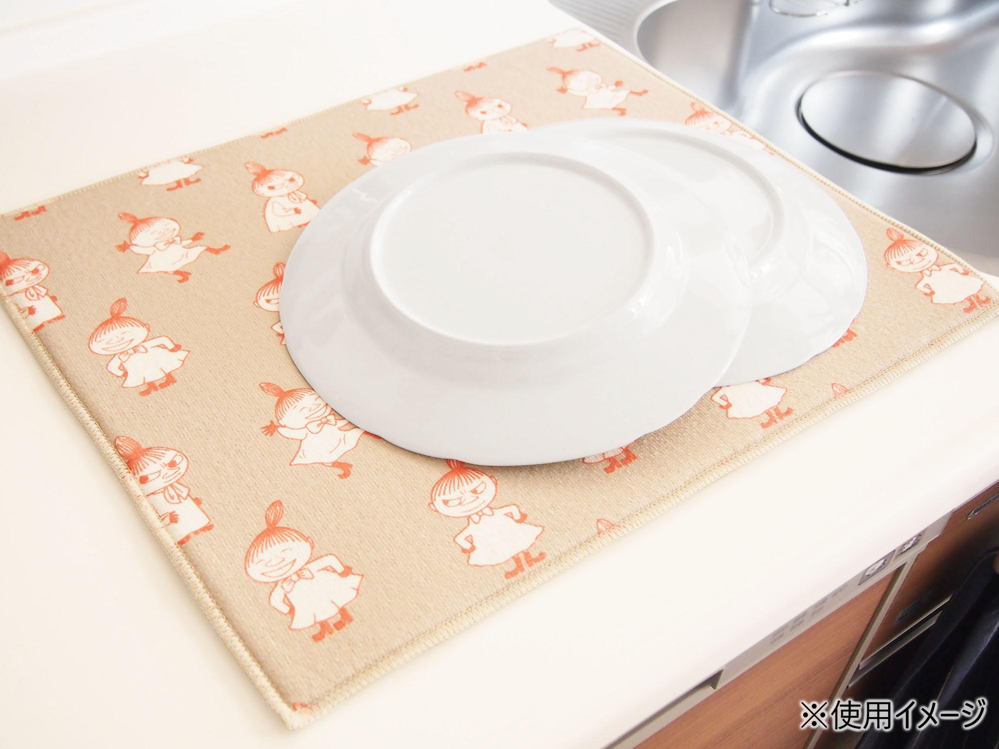 【送料無料】MOOMIN 吸水水切りマット 40×50 リトルミイ